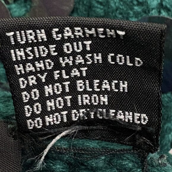 VTG 80s Christmas Party Sequins Festive Green Knit Cardigan Women’s M WICKED - Picture 12 of 12